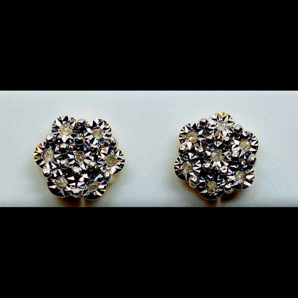 breathtakingly Beautiful Real Diamond Earrings WOW - Picture 1 of 4